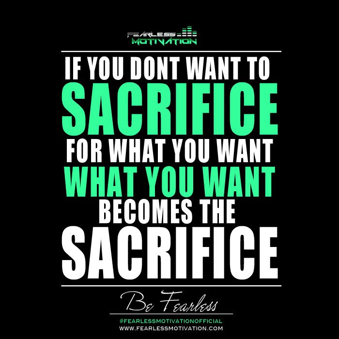 sacrifice