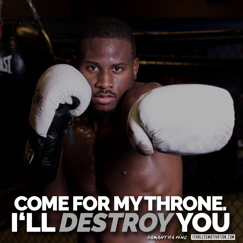 "Come for my throne: I'll destroy you" -Samantha King