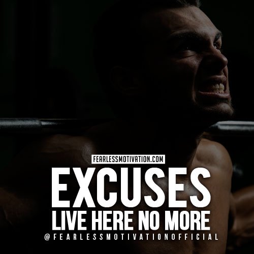 no more excuses