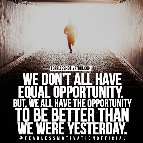 opportunity motivational quote