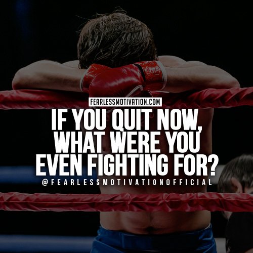 never quit