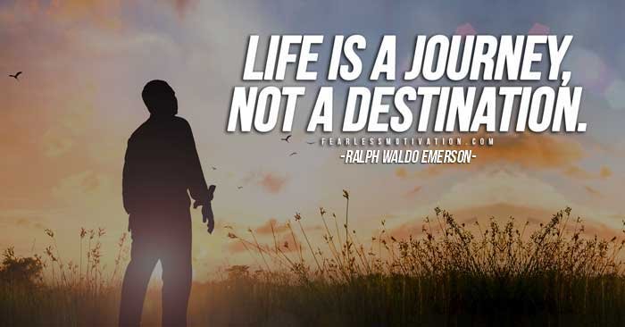 life is a journey ralph waldo emerson