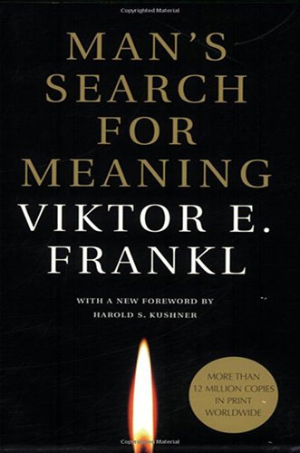 The book cover for man's search for meaning.