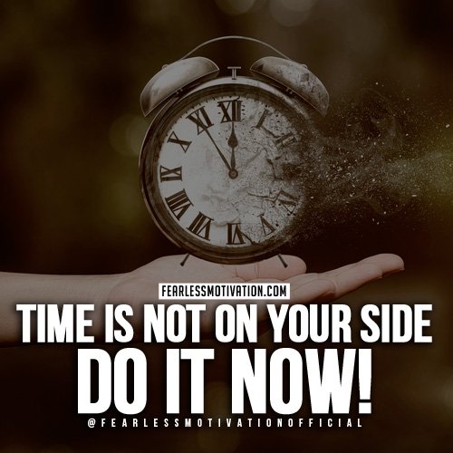 time motivational quote