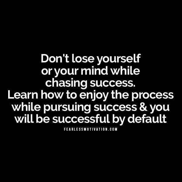 pursuing success