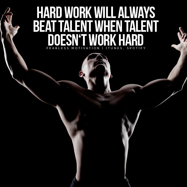 hard work beats talent