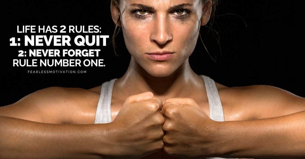 never ever give up