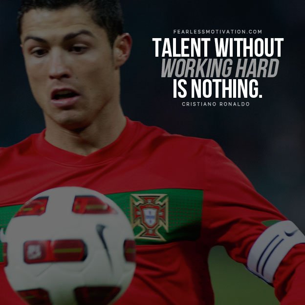 cristiano ronaldo quotes talent