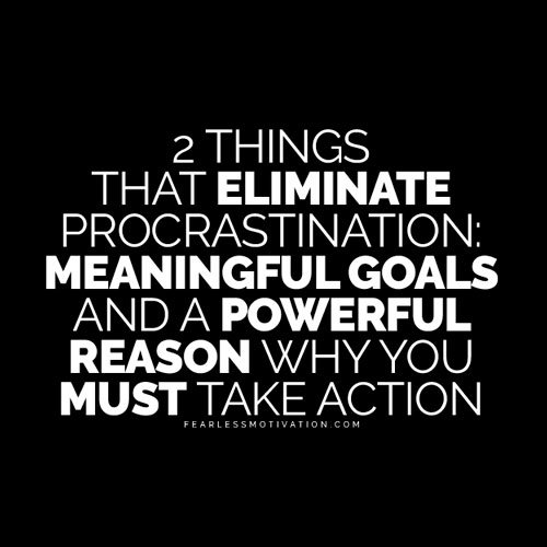 eliminate procrastination
