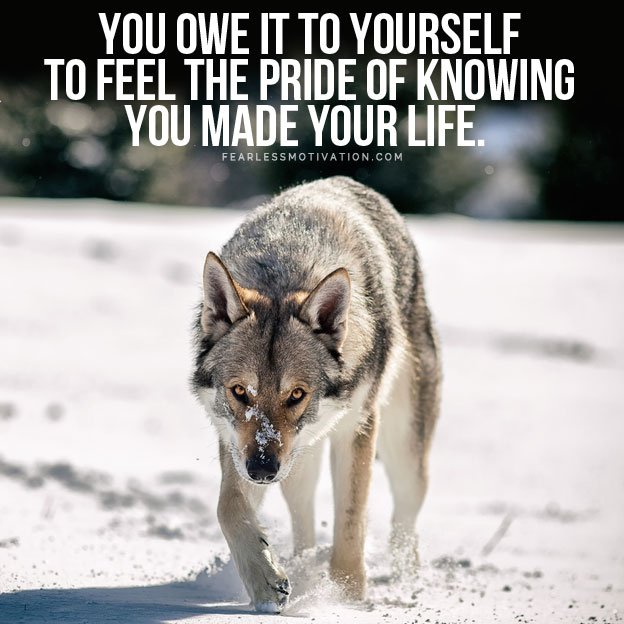 you owe it to yourself to be great