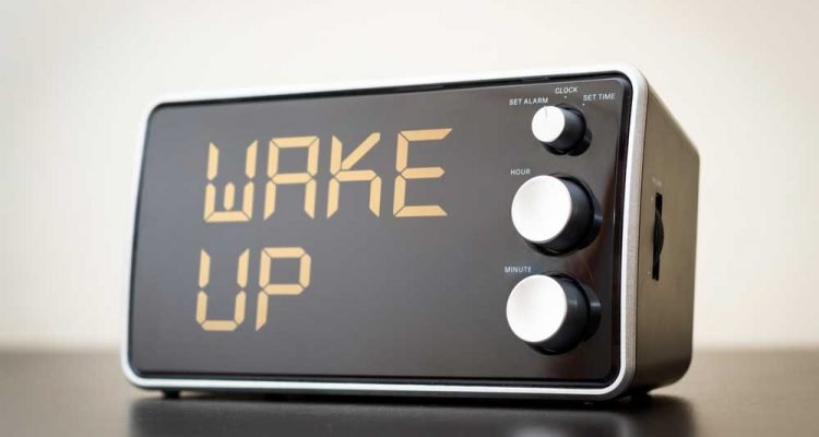 wake up early in the morning