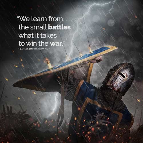 War fight win battle motivational inspirational goals