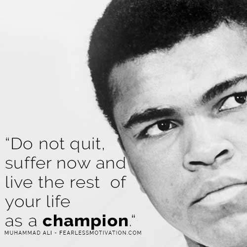 War fight win battle motivational inspirational goals Ali
