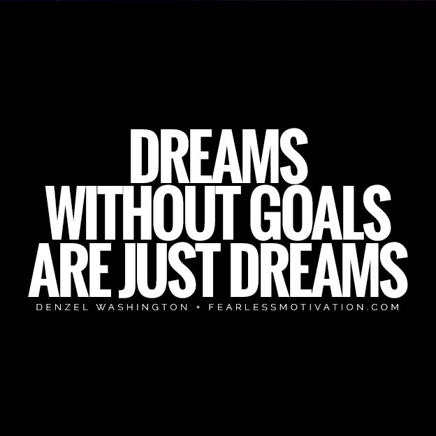 Denzel Washington Fail BIG. That's right. Fail big. Prepare To Be Inspired Denzel Washington dreams without goals are just dreams