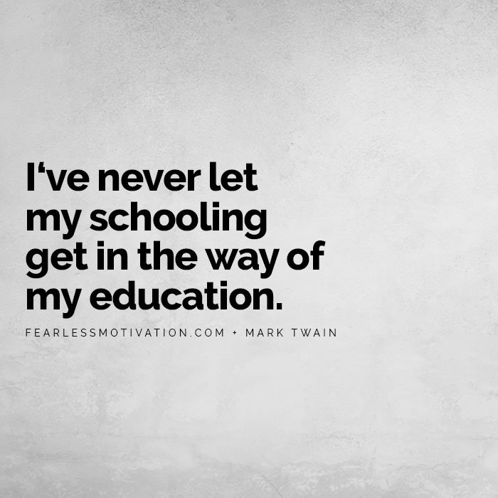 Wisdom of a Third Grade Dropout Lessons From a Third Grade Dropout: How the Timeless Wisdom of One Man Can Impact an Entire Generation.  Will Change Your Life | Rick Rigsby Speech commencement viral goalcast Mark Twain I've I've never let my schooling get in the way of my education self educated dropout fail student study studying motivation IQ smart intelligence quote quotes intelligent genius