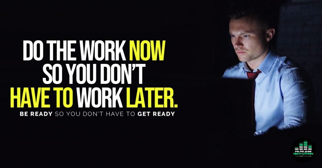 be ready so you don't have to get ready