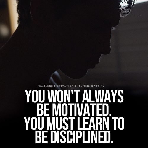 learn to be disciplined quote