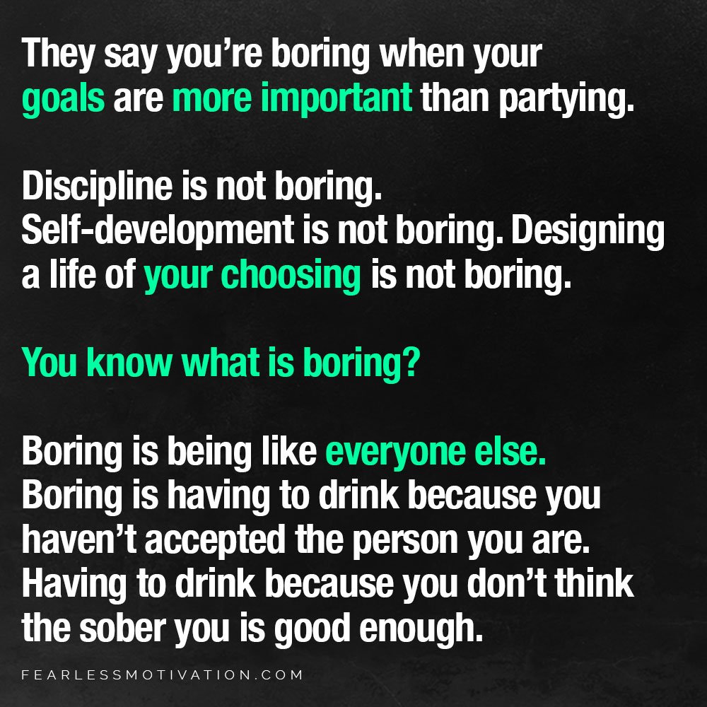 you're boring