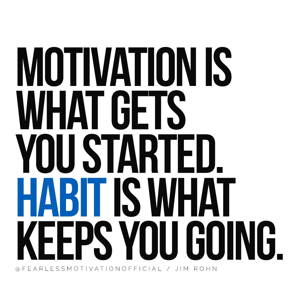 7 Things You Do Each Morning That Can Sabotage Your Whole Day Motivation is what gets you started. Habit is what keeps you going. @FEARLESSMOTIVATIONOFFICIAL / JIM ROHN QUOTE HABITS MORNING REST ENERGY VITALITY COFFEE CAFFEINE 