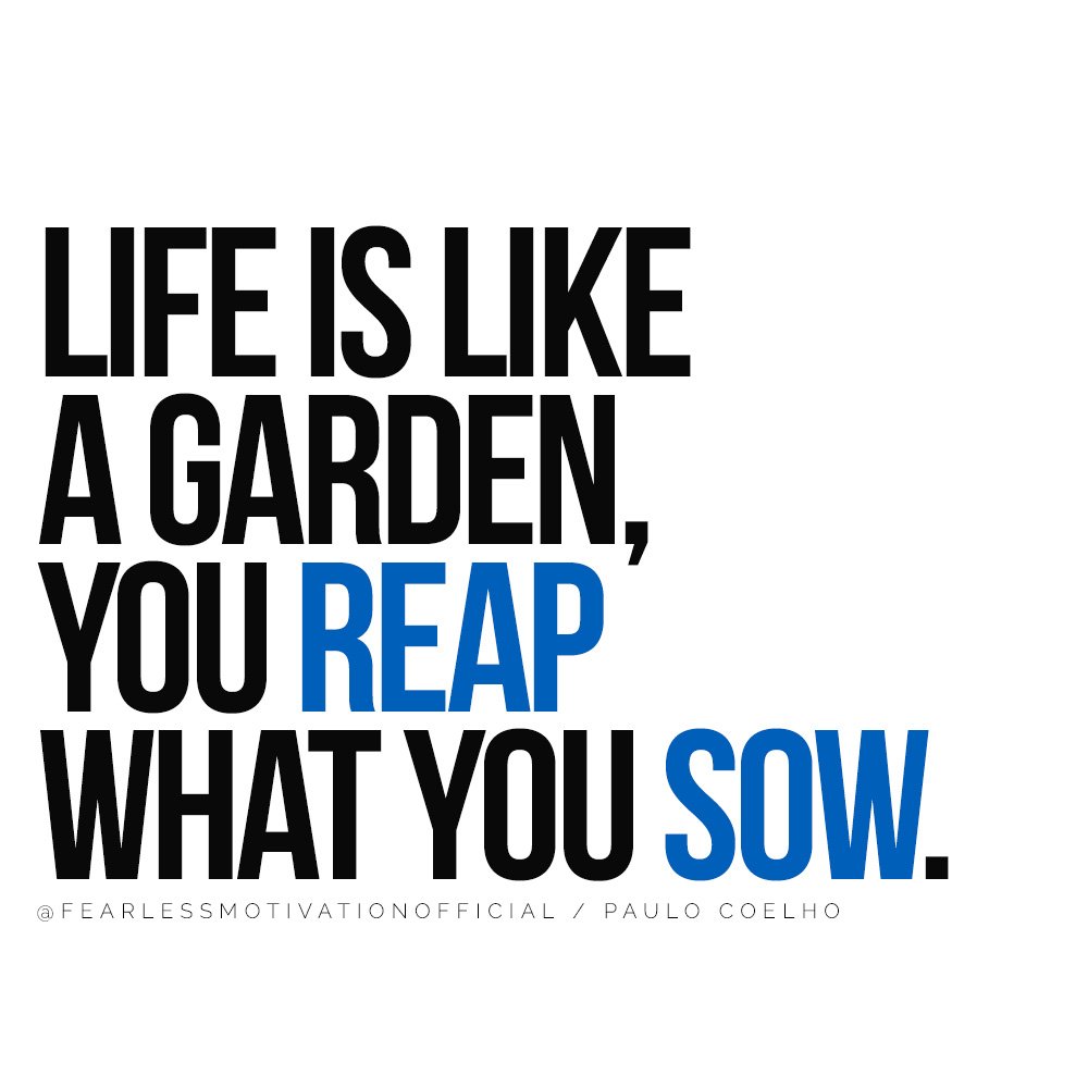 The 12 Laws of Karma Will Change Your Approach to Life Life is like a garden, you reap what you sow.