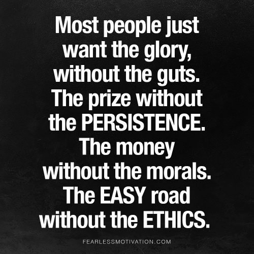 It's Called Integrity