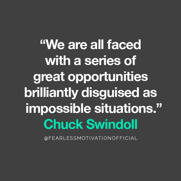 “We are all faced with a series of great opportunities brilliantly disguised as impossible situations.” Chuck Swindoll quote Psychology and Business: Why It’s Good To Understand People
