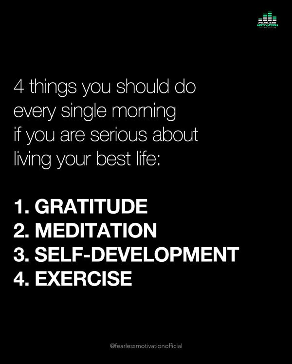 morning routine will change