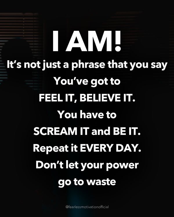 I AM motivation