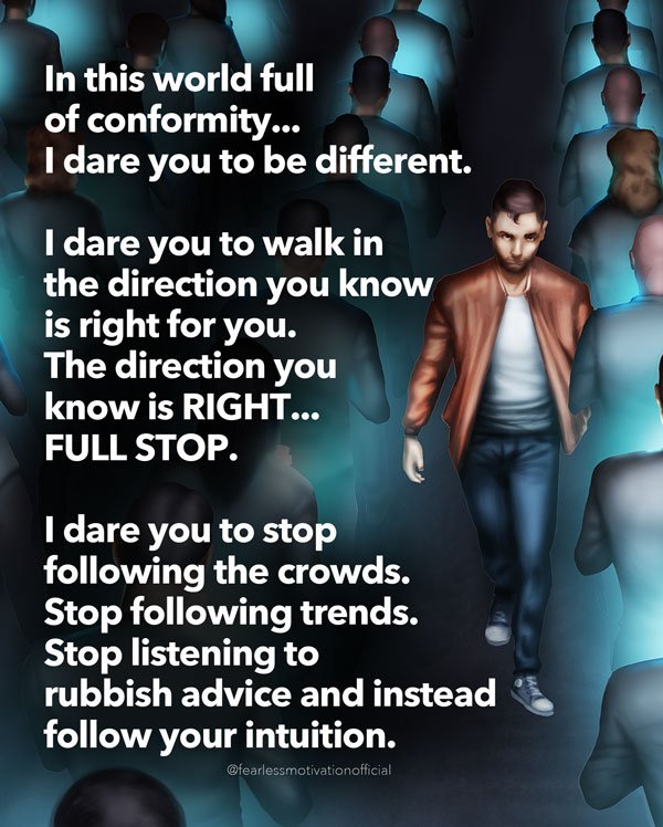 I dare you to be different