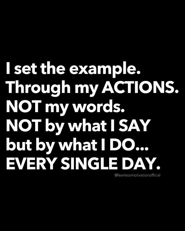 I am the example