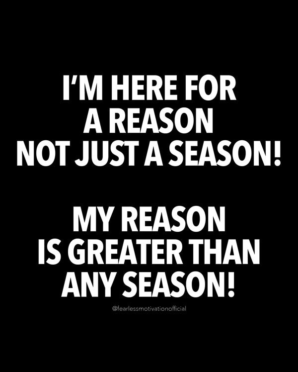 I am here for a reason