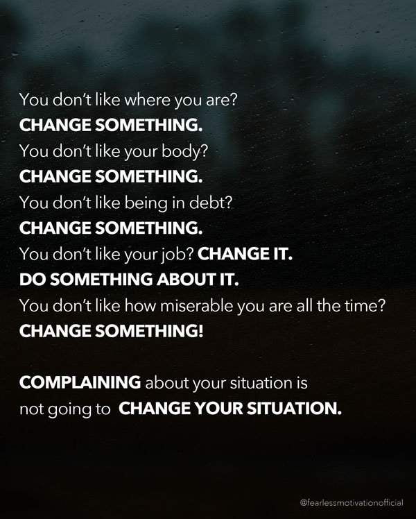 change something