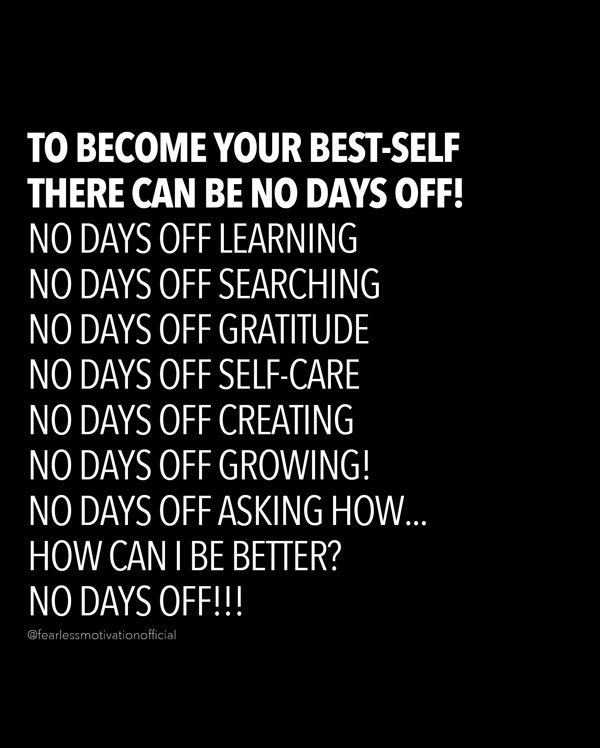 no days off