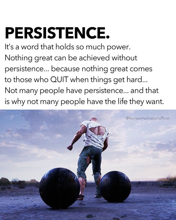 persistence speech