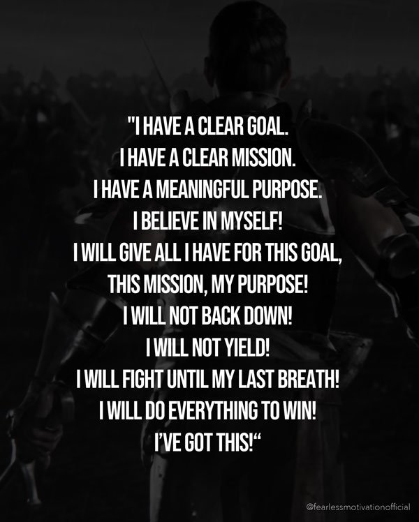 warrior mentality