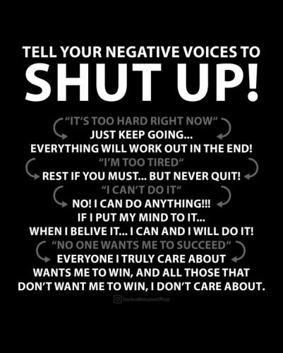 shut up speech