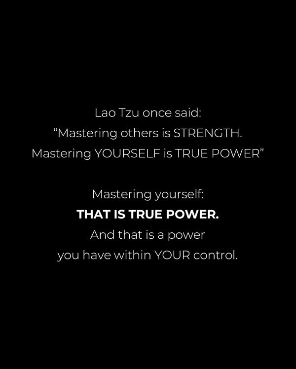 master yourself speech